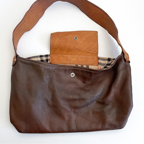 Vintage Lene Brown Tan Leather Shoulder Bag - Picture 2 of 7